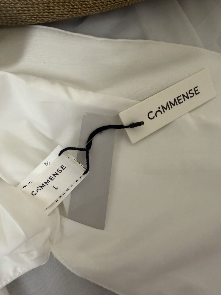 NWT COMMENSE White Long Style Vest