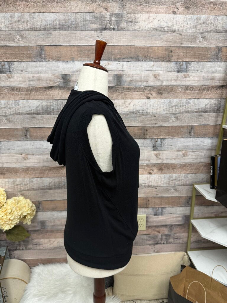 Evereve Black Sleeveless Hoodie