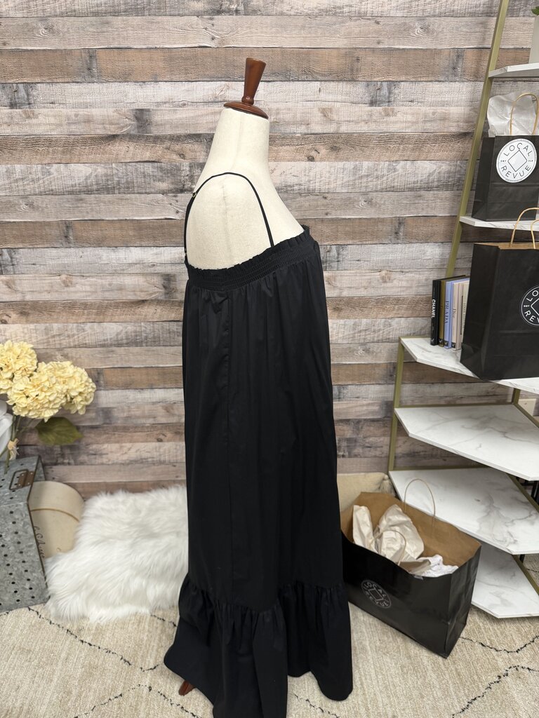 NWT WeWoreWhat Black Spaghetti Strap Maxi Dress