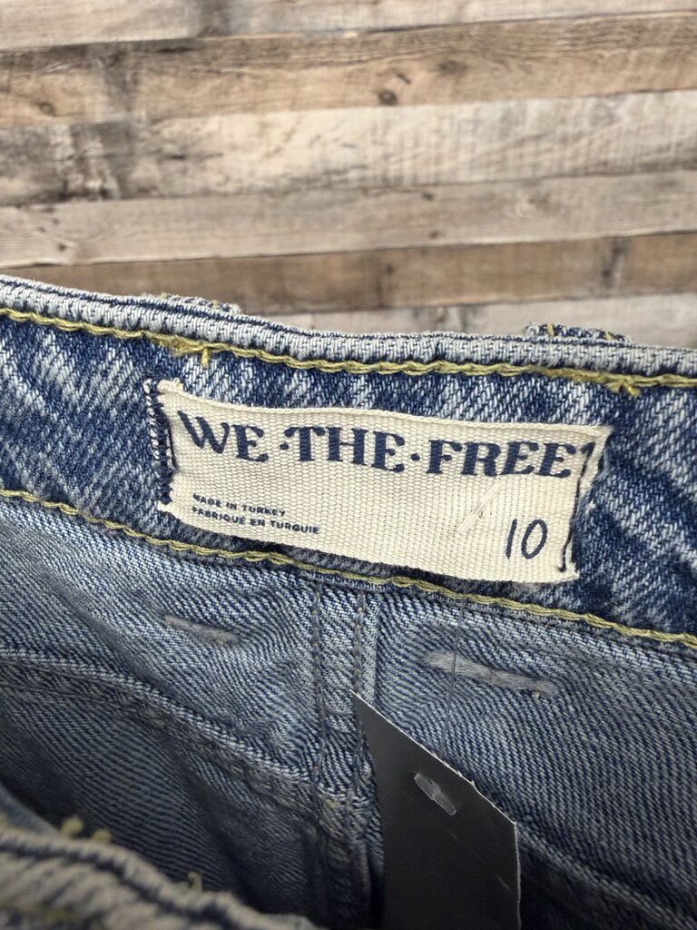 We The Free By Free People Light Acid Wash Denim Maxi Skirt