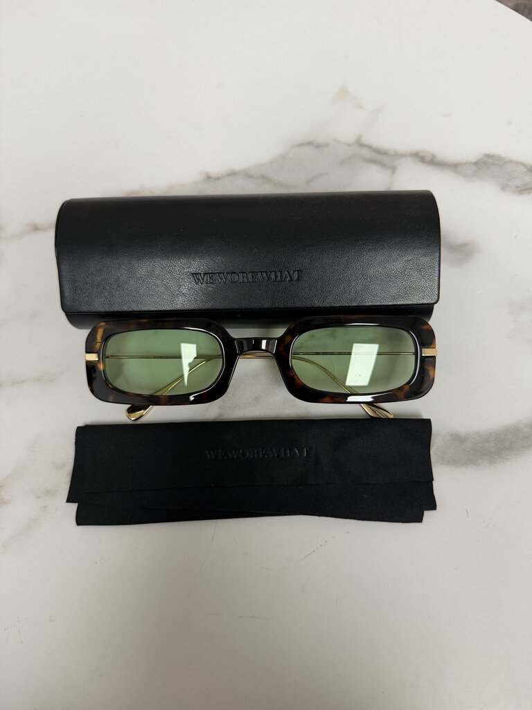 WeWoreWhat Brown Tortoise Acetate Sunglasses