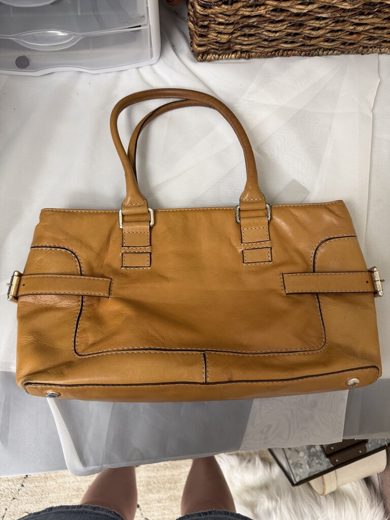 Michael Kors Brown Vintage Buckle Detail Bag Made out of leather