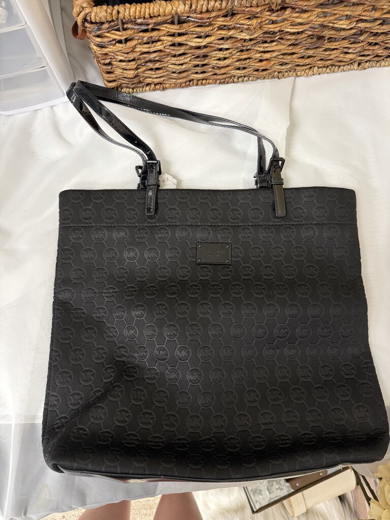 Michael Kors Black Canvas Tote