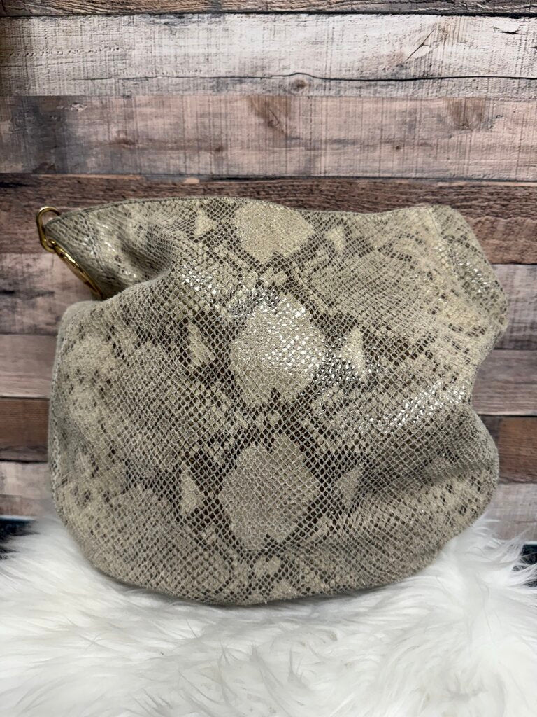 Michael Kors Python Embossed Leather Bag Cream Color Michael Kors Fulton