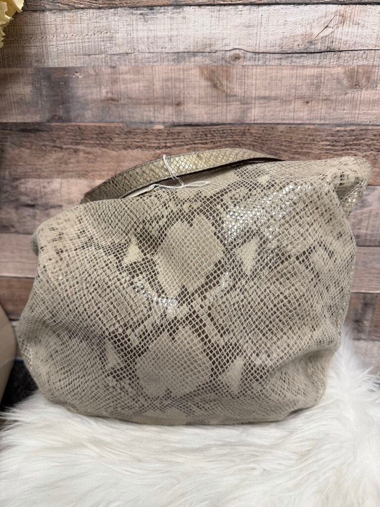 Michael Kors Python Embossed Leather Bag Cream Color Michael Kors Fulton
