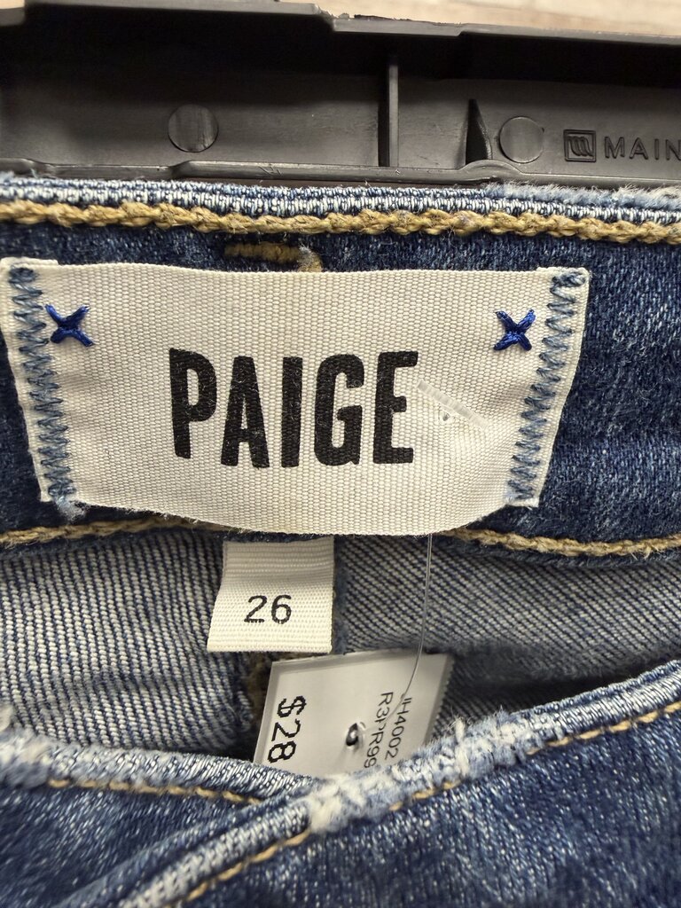 Paige Ankle Skinny Raw Hem Denim