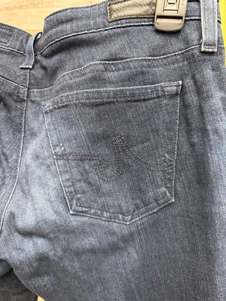 AG Adriano Goldschmied Dark Blue Wash Cigarette Leg