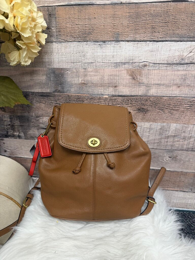Coach Tan Leather Park Backpack