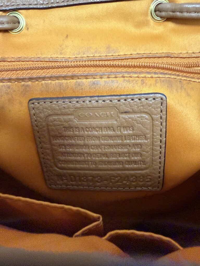 Coach Tan Leather Park Backpack