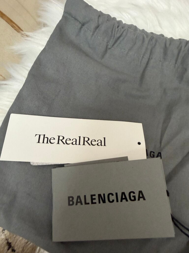 Balenciaga Hourglass Croc Embossed Gold Chain Crossbody