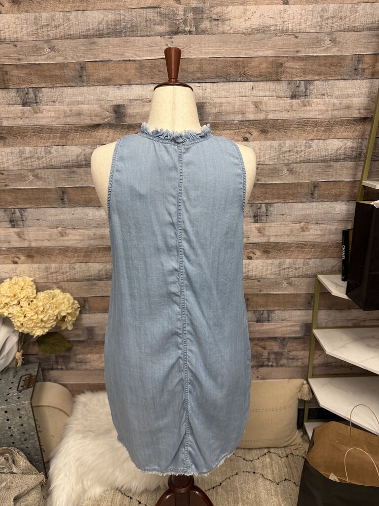 Tommy Bahama Blue Ruffle Sleeveless Dress