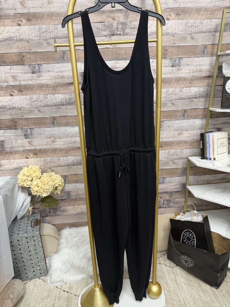 Athletic Brooklyn Black Sleeveless Jumpsuit