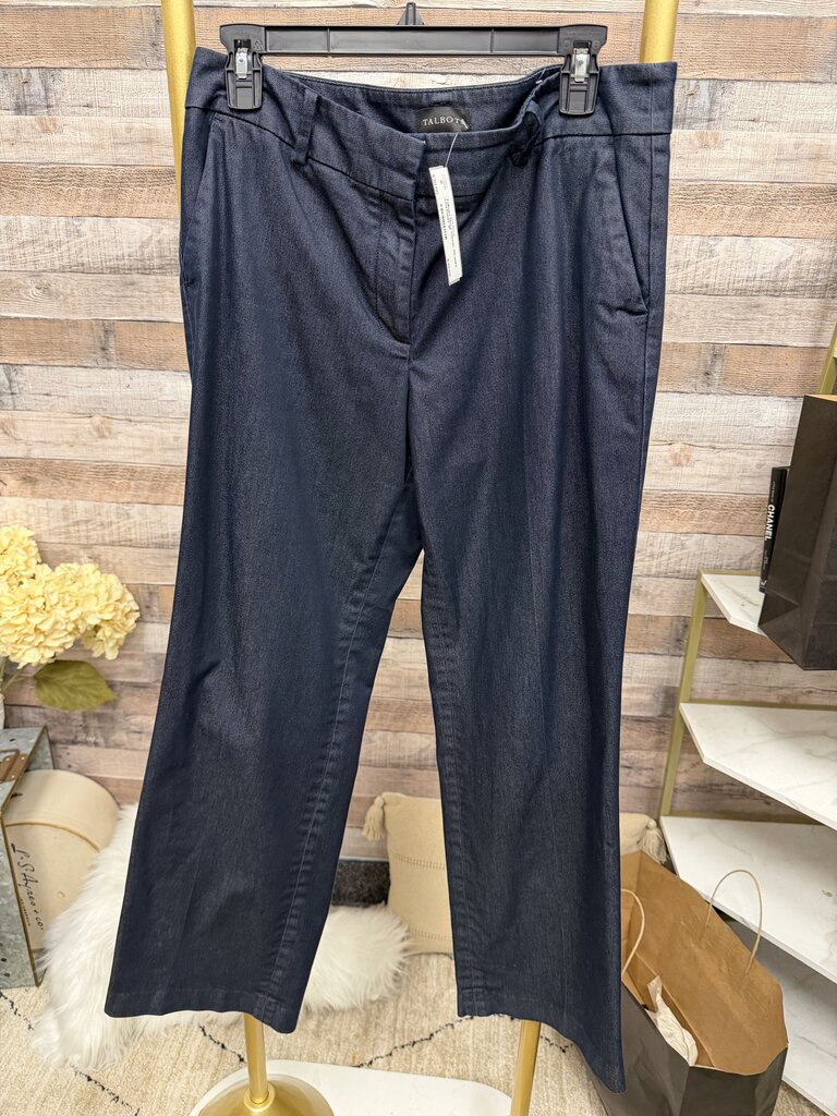 Talbots Navy Classic Straight Leg Pants
