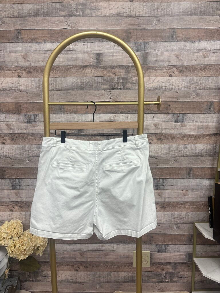 J.Crew White Classic Fibermuda Chino Shorts