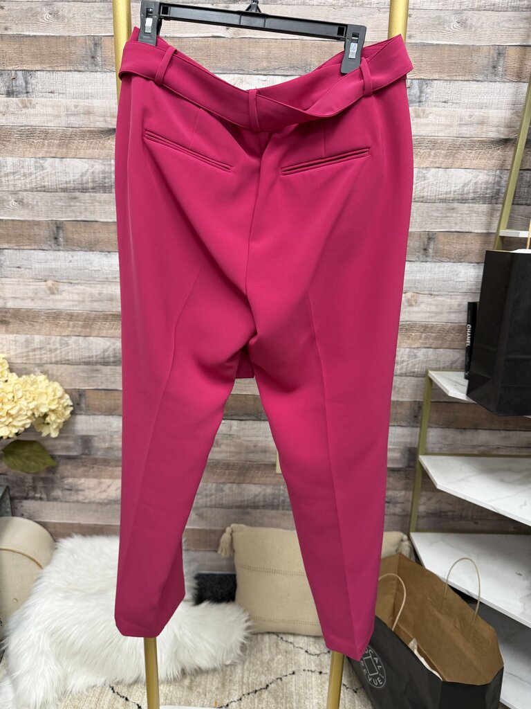 Ann Taylor Pink Dress Pants With Tie Belt