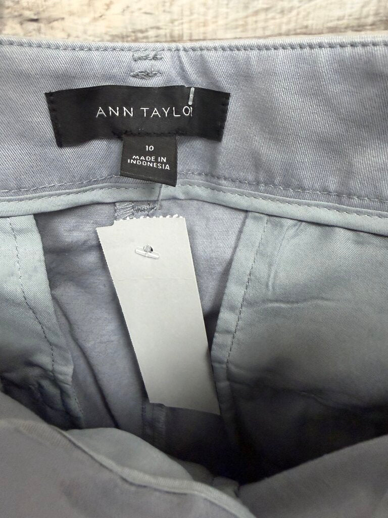 Ann Taylor Grey Cotton Blend Causal Pants