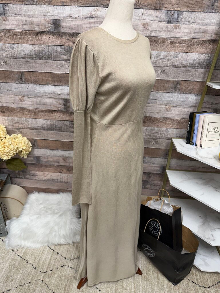 NWT Pomander Place Brown Sweater Dress Knit Fabric Brielle Style