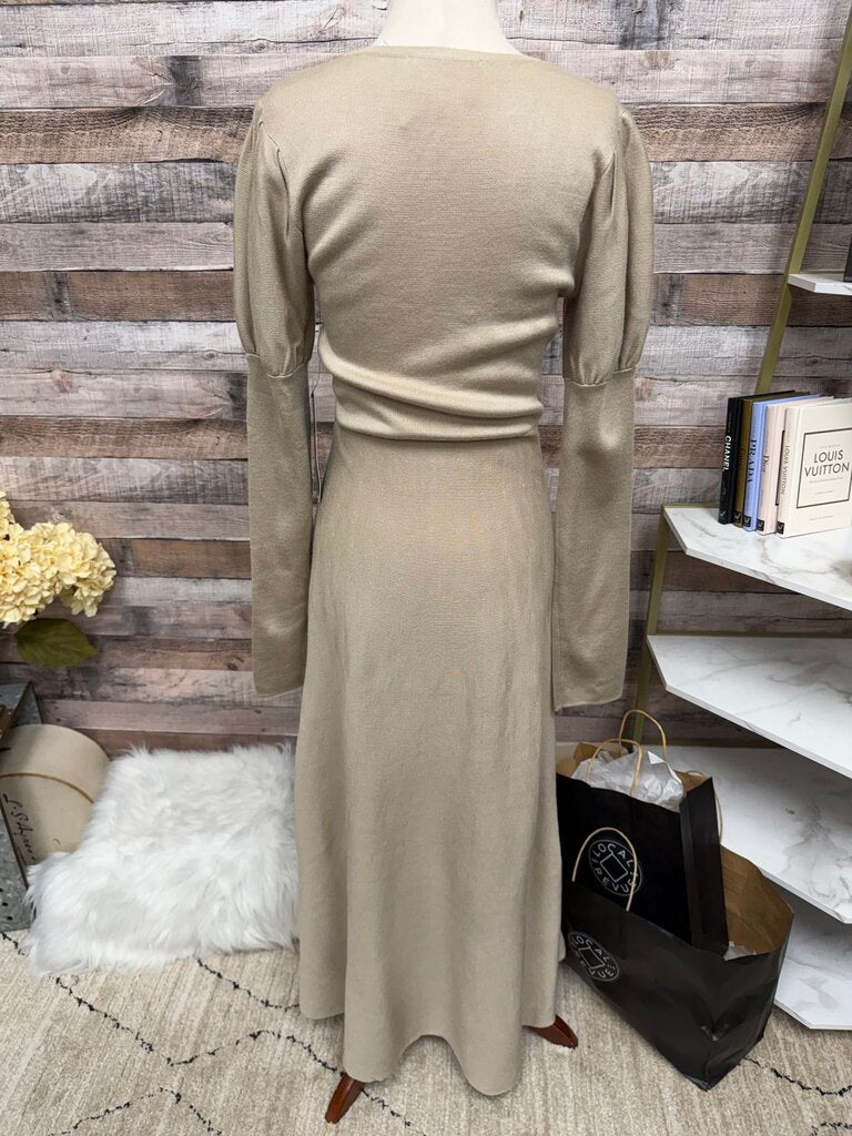 NWT Pomander Place Brown Sweater Dress Knit Fabric Brielle Style