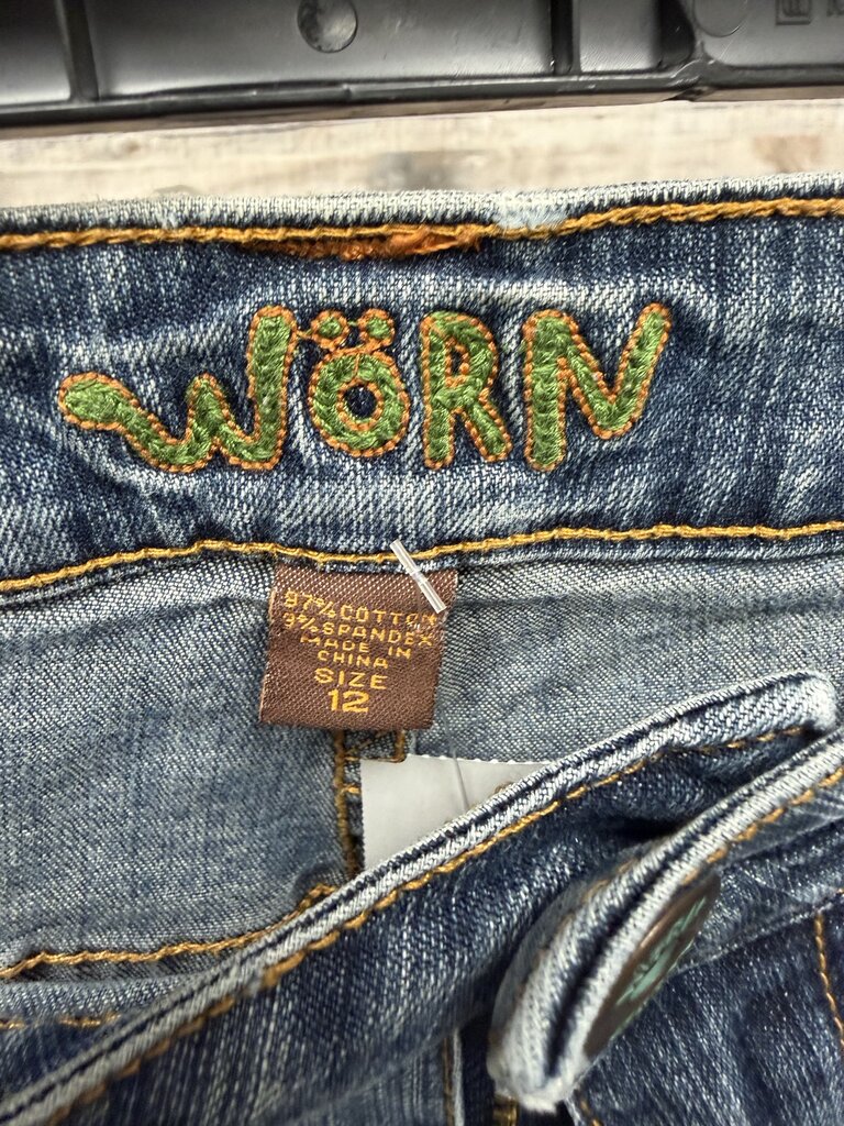 Worn Bootcut/Flare Leg Dark Wash Jeans