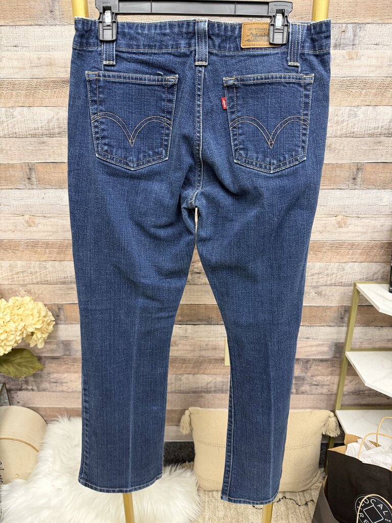 Levi's 535 Dark Wash Navy Bootcut Jeans