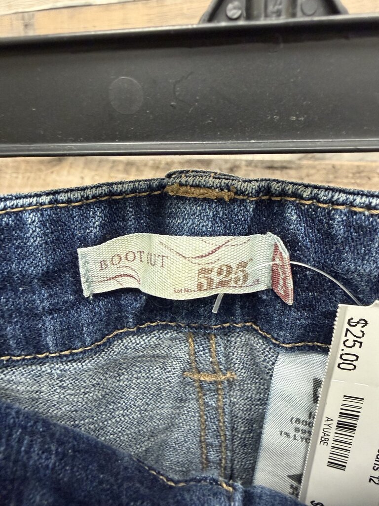 Levi's 535 Dark Wash Navy Bootcut Jeans
