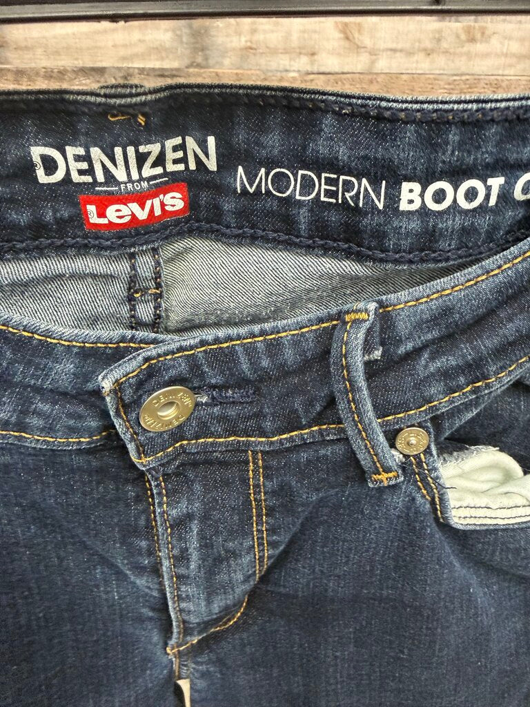 Levi's Denizen Modern Straight Leg Navy Jeans Dark Wash
