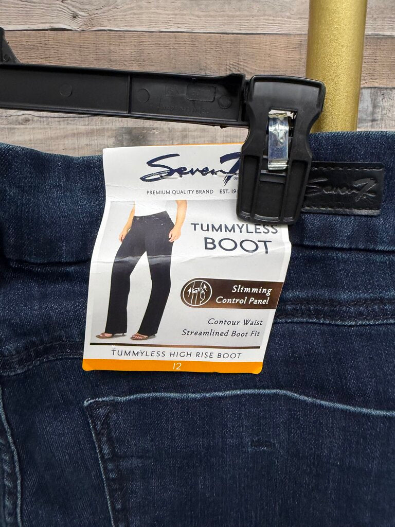 NWT Seven7 Tummyless Dark Wash Jeans