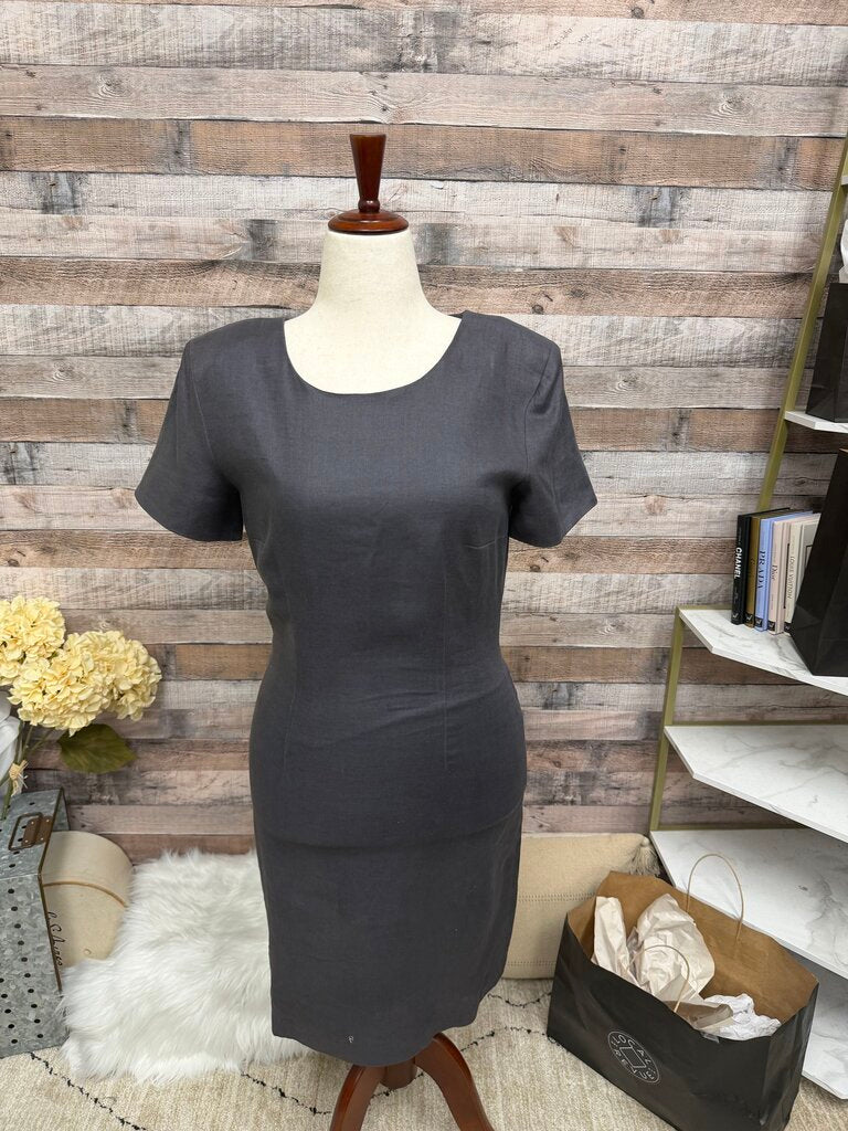 Valerie Stevens Grey Short Sleeve Sheath Dress