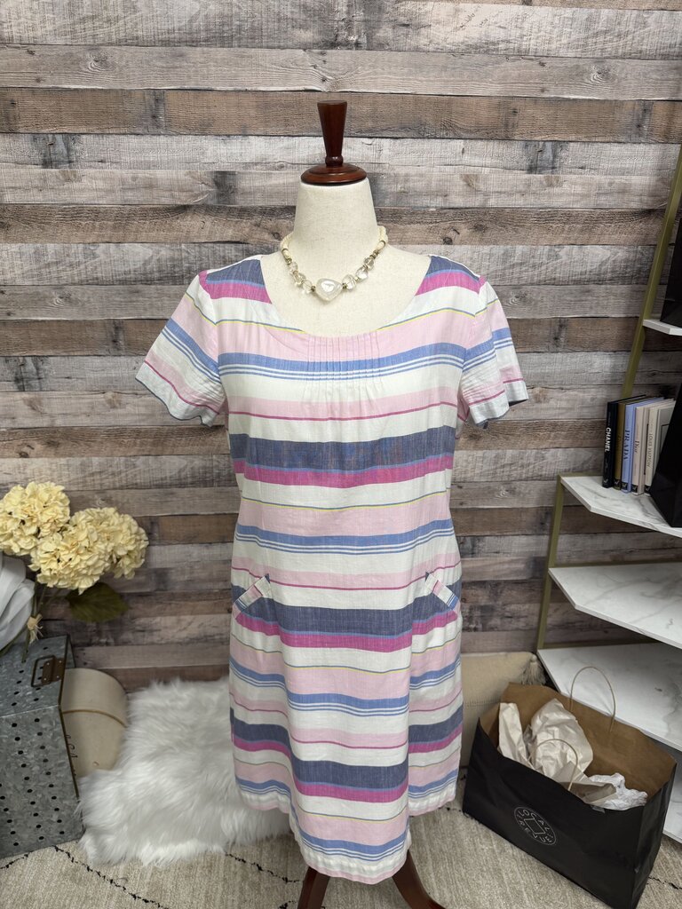 Joules Riviera Multi Color Striped Shift Dress
