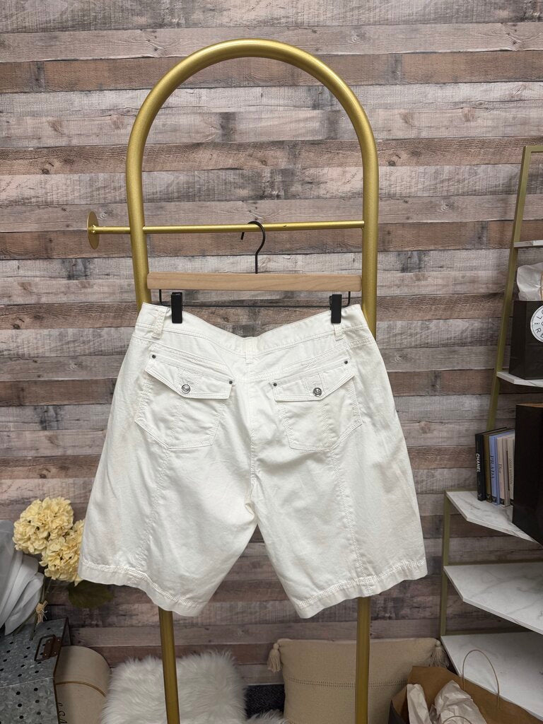 NWT White House Black Market White Shorts Bermuda Shorts