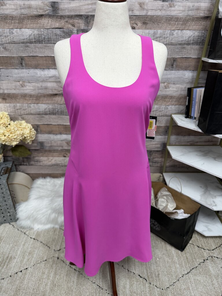 NWT Lauren Ralph Lauren Pink Scoop Neck Dress Sleeveless Shift Dress