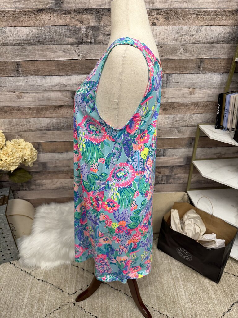 Lilly Pulitzer Multi Color Tropical Print Dress Shift Dress