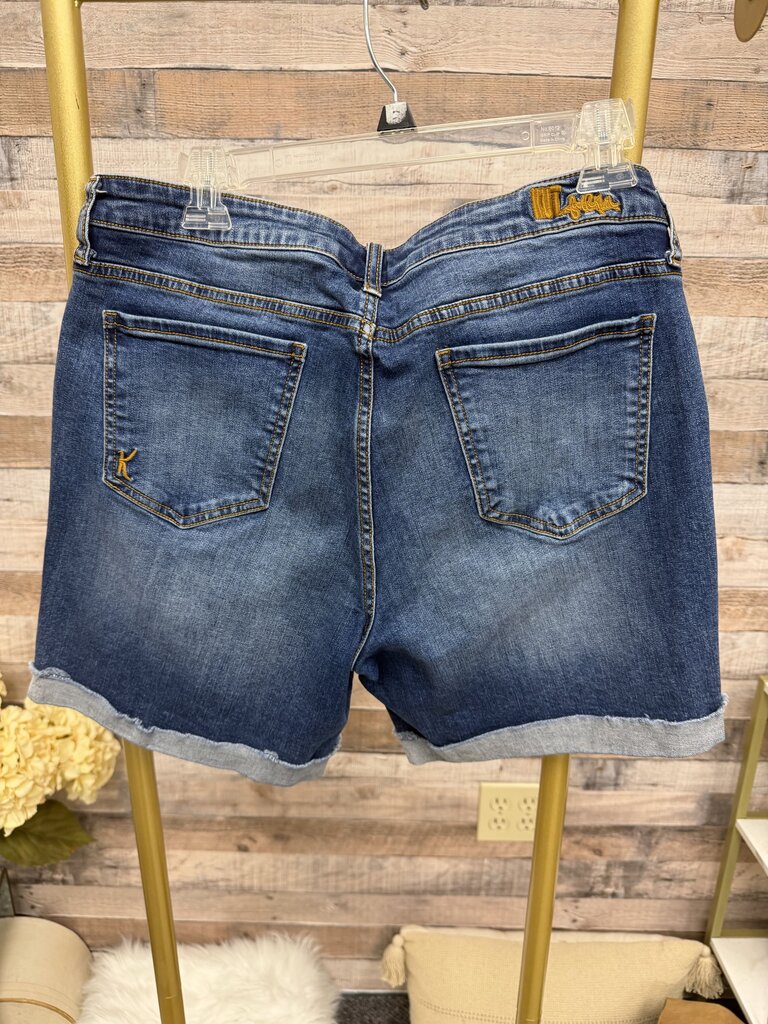 KUT From The Kloth Cut Off Denim Shorts Mid Rise Cut Off Style