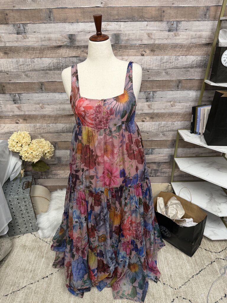 Francesca's Audrey Parks Floral Tiered Maxi