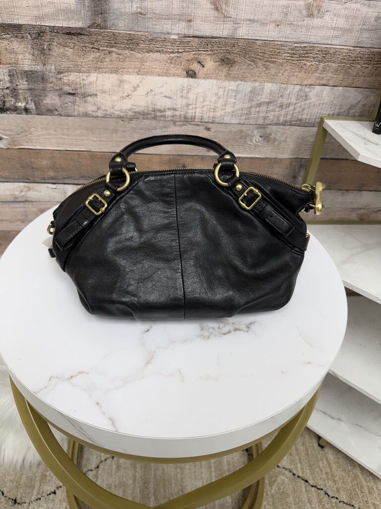 Coach Madison Sophia Vintage Leather Bag Red Lining Gold Hardware