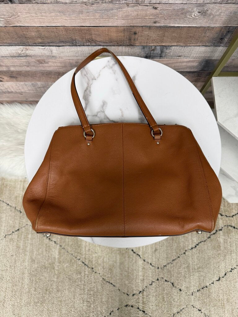 Coach Brown Leather Silver Hardware Handbag