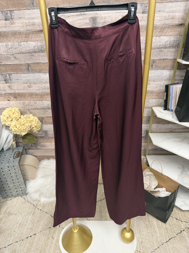 Altar'd State Maroon Wide-Leg Pants