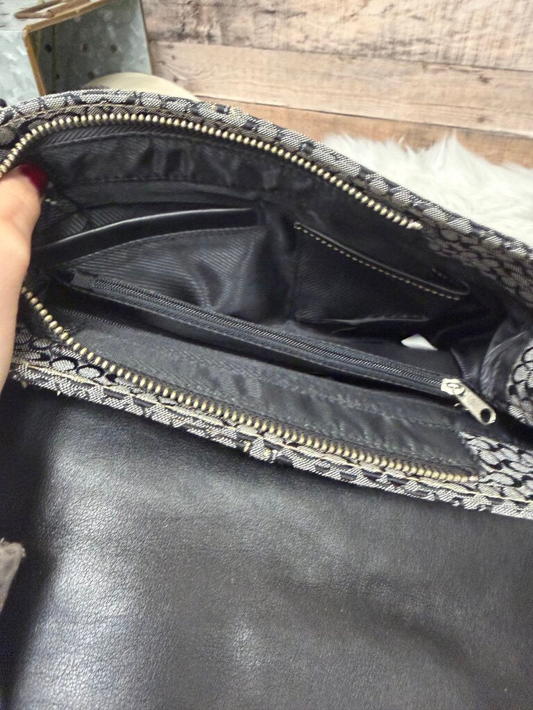 Coach Soho Grey Signature Print Satchel