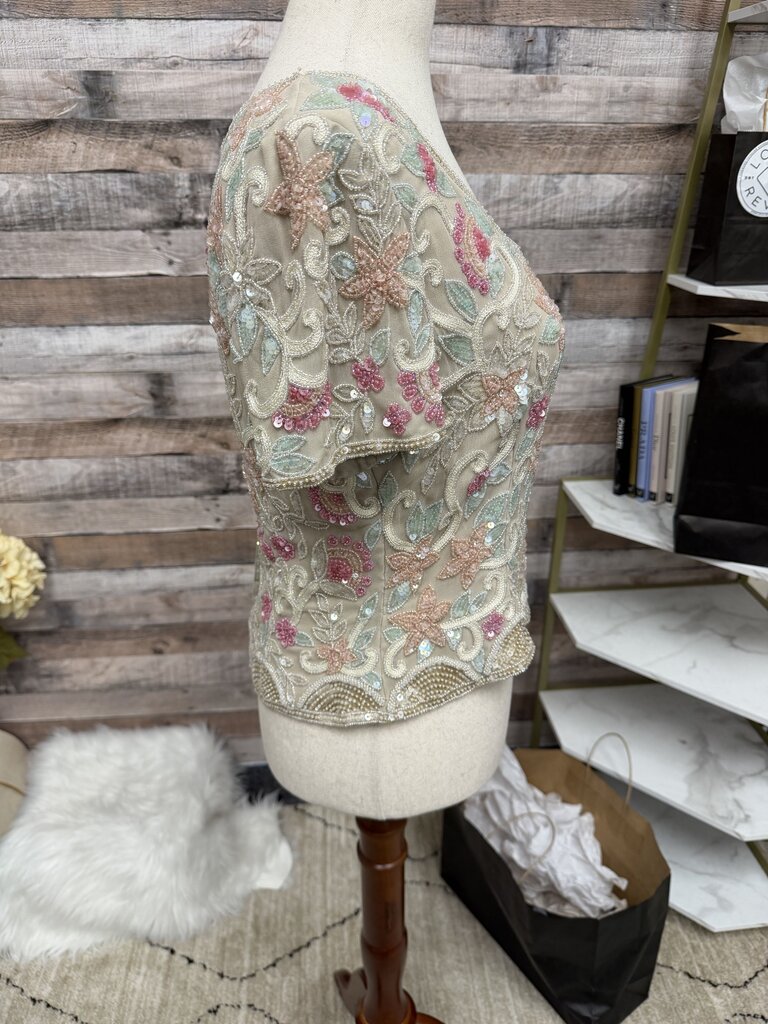 NWT Adrianna Papell Evening Embellished Top
