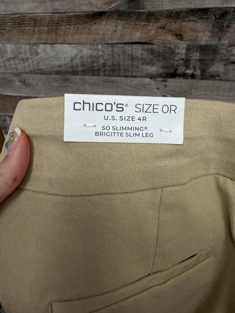NWT Chico's Tan Capri Pants