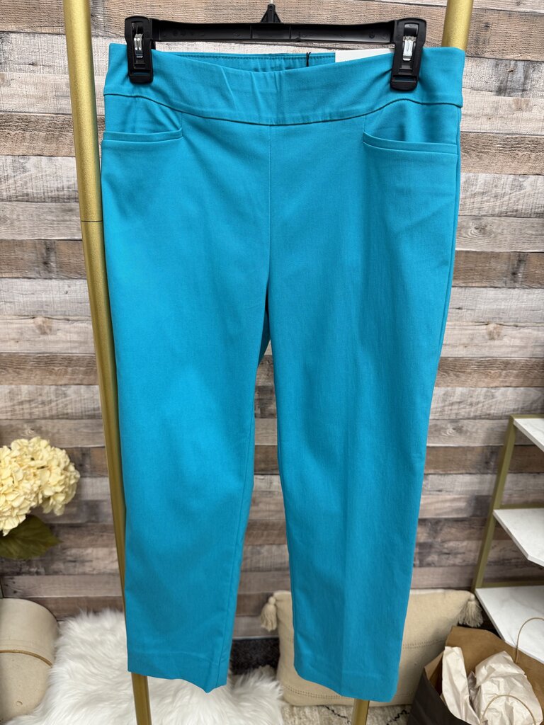 NWT Chico's Teal Pull-On Ankle Pants