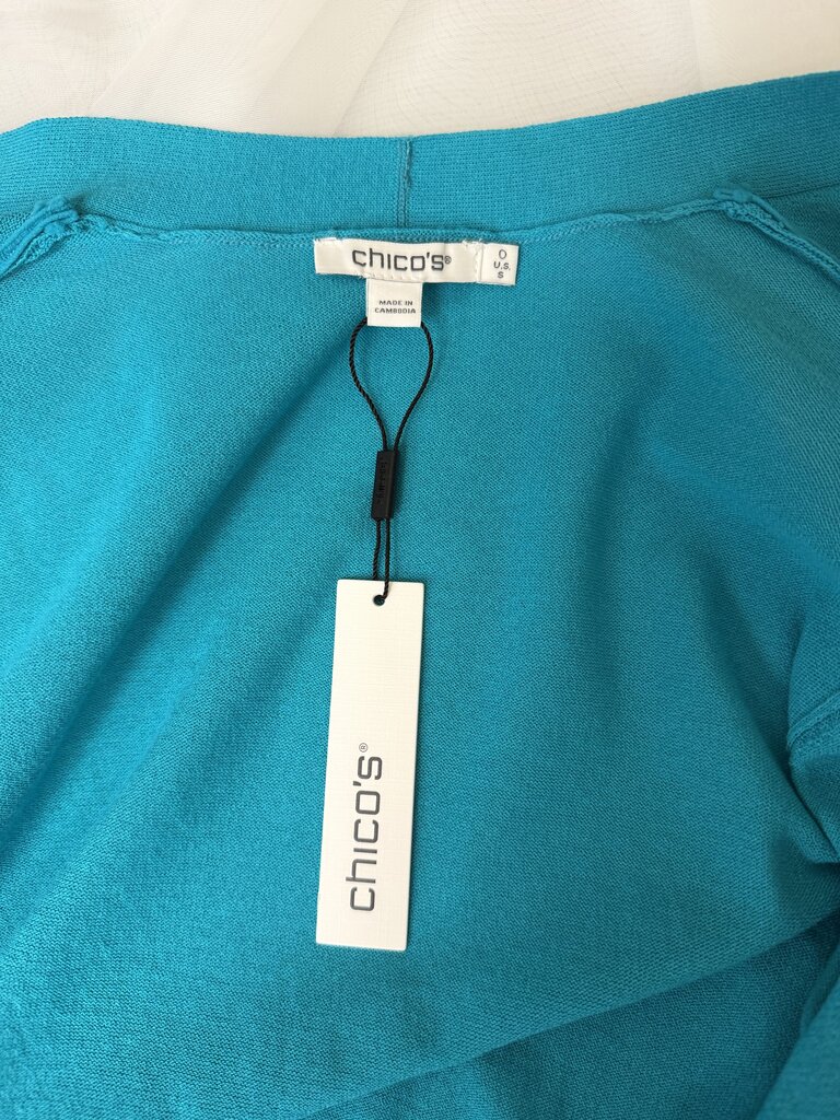 NWT Chico's Open Front 3/4 Sleeve Cardigan