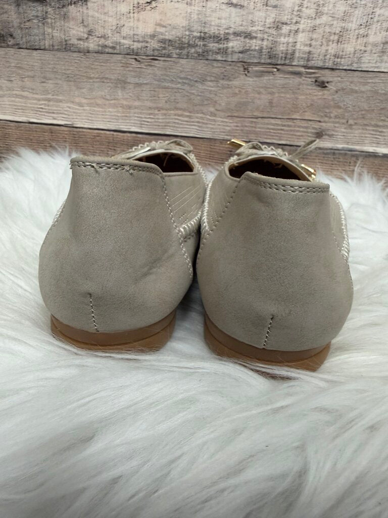 Tan Casual Slip On Flat Bow Detail Loafers