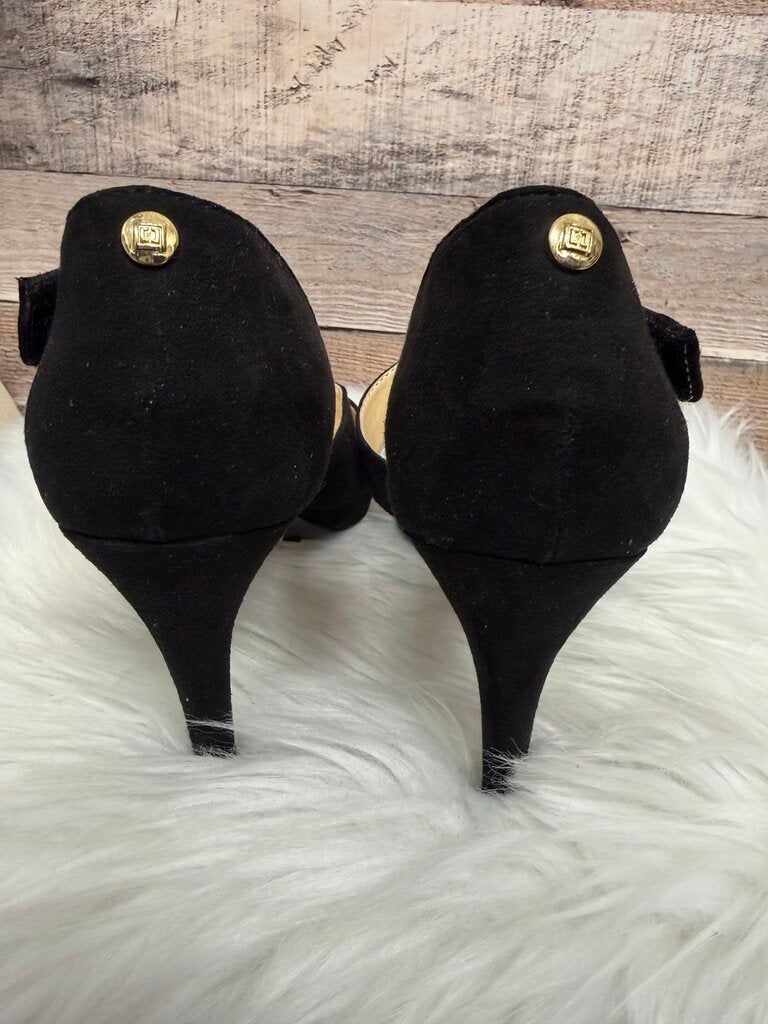 Liz Claiborne Black Pointed Toe Ankle Heels