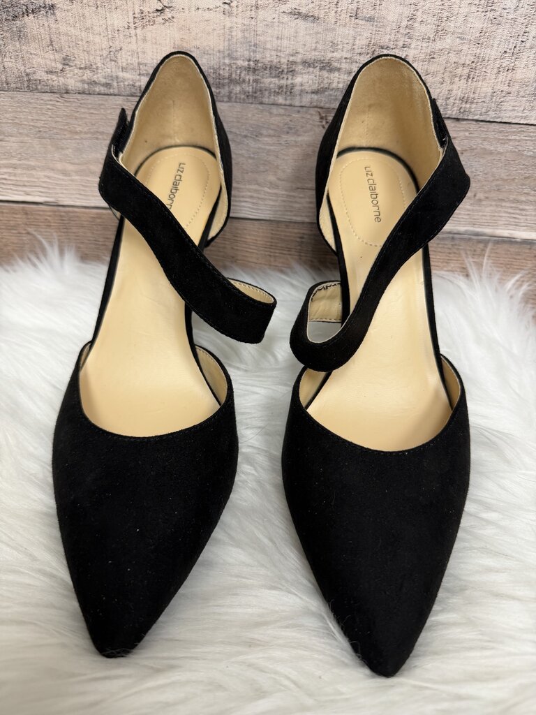 Liz Claiborne Black Pointed Toe Ankle Heels