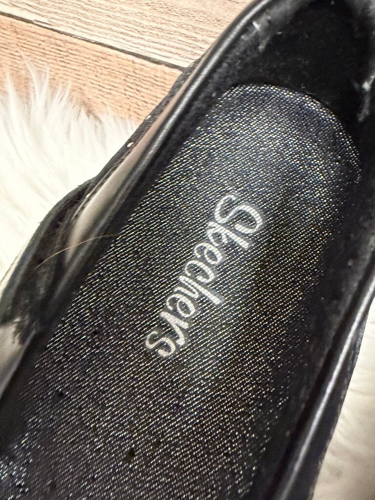 Mary Jane Sketchers Black Embellished Flats