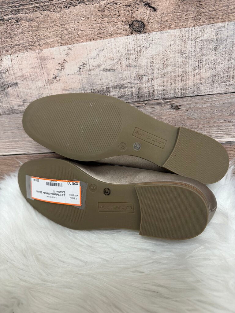 Liz Claiborne Metallic Slip-On Loafers
