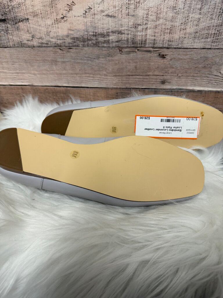Bandolino Lavender Leather Loafer Flats