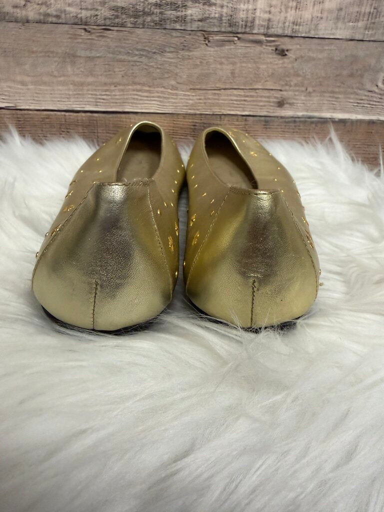 Karen Scott Gold Metallic Embellished Flats