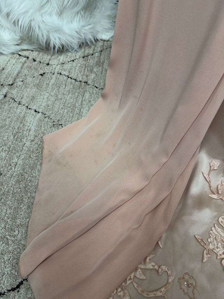Montage By Mon Cheri Pink Embroidered Formal Dress